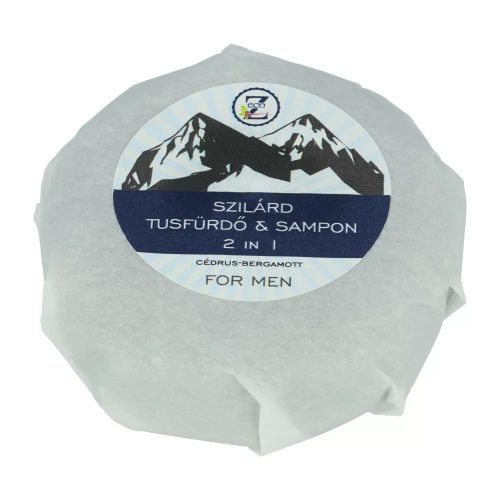 ECO-Z SZILÁRD 2IN1 TUSFÜRDŐ & SAMPON TÖMB FOR MEN - 85 G