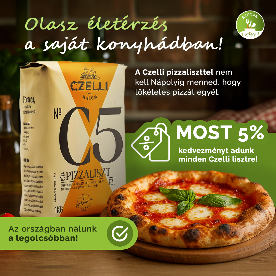 Olasz életérzés a saját konyhádban – Próbáld ki a Czelli pizzalisztet!