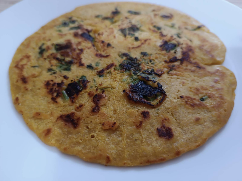 Vegán omlett csicseriborsó lisztből 