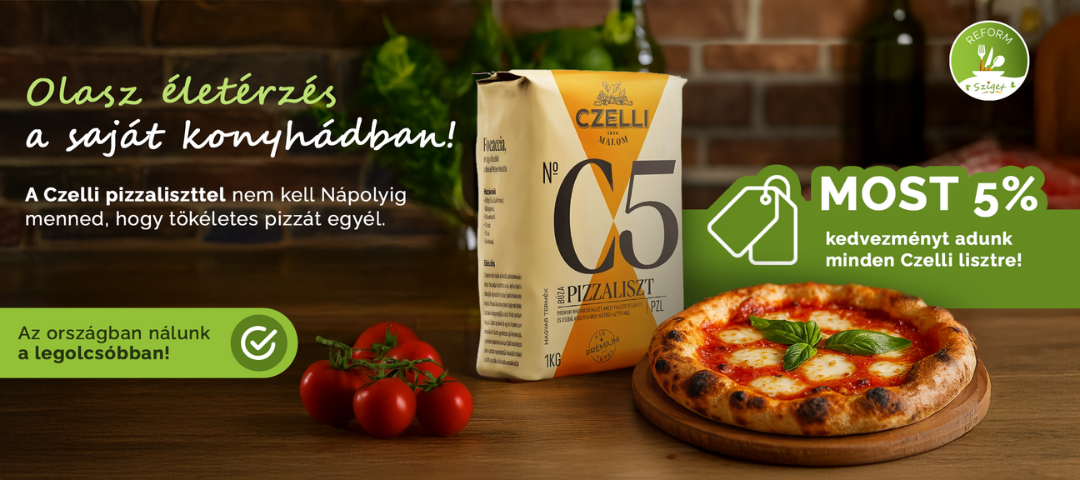 Olasz életérzés a saját konyhádban – Próbáld ki a Czelli pizzalisztet!