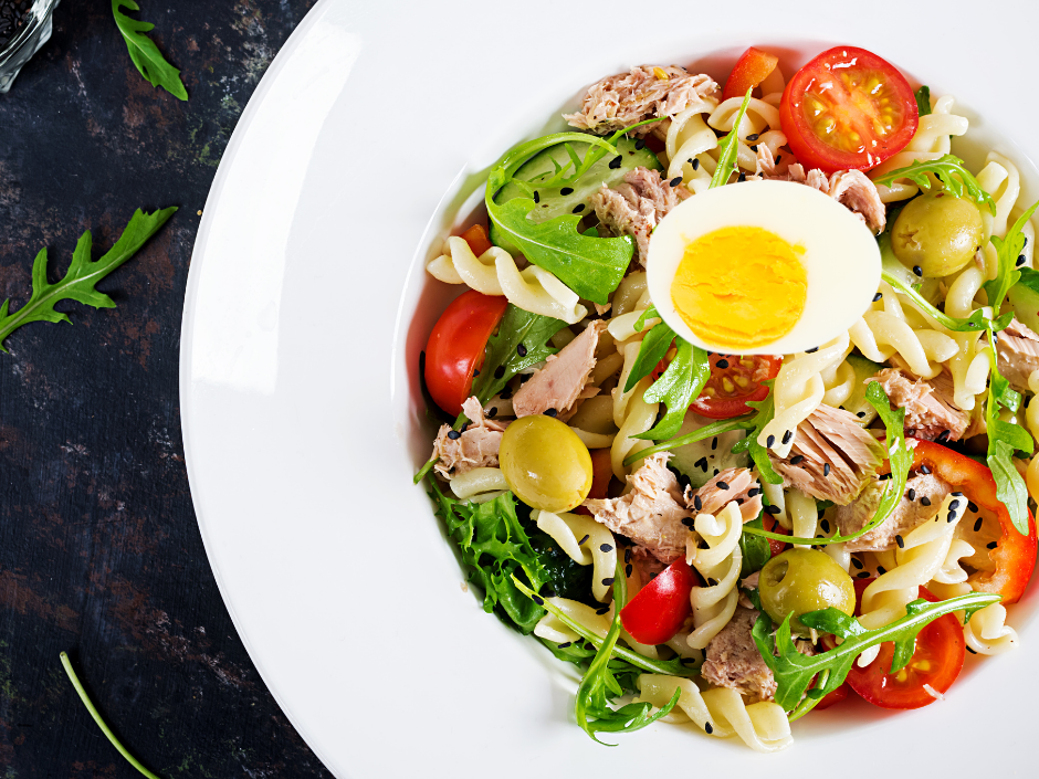 Mentes Nizza-i tonhalas tésztasaláta 